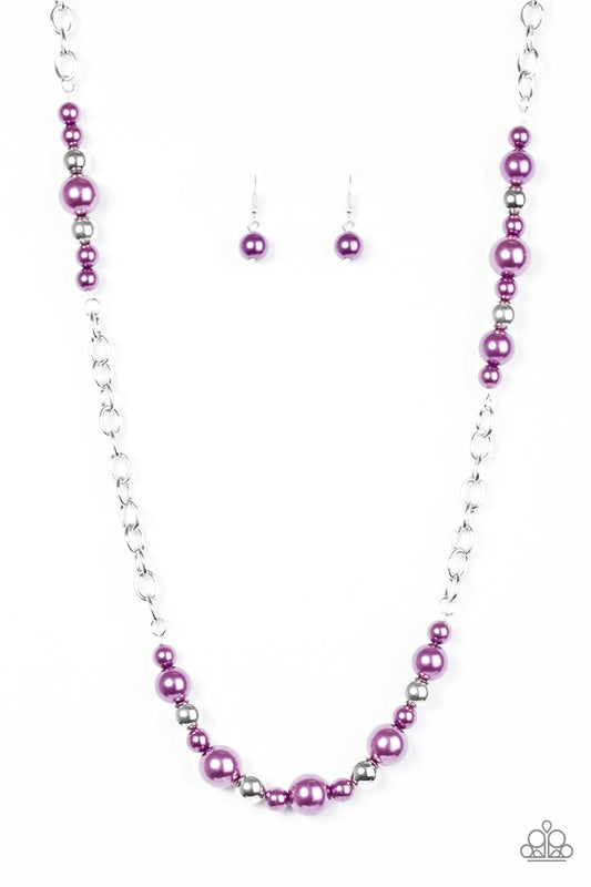 Paparazzi Necklace ~ Lady Boss - Purple