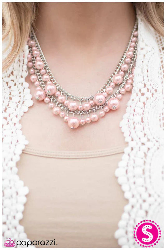 Paparazzi Necklace ~ The Grand Banquet - Pink