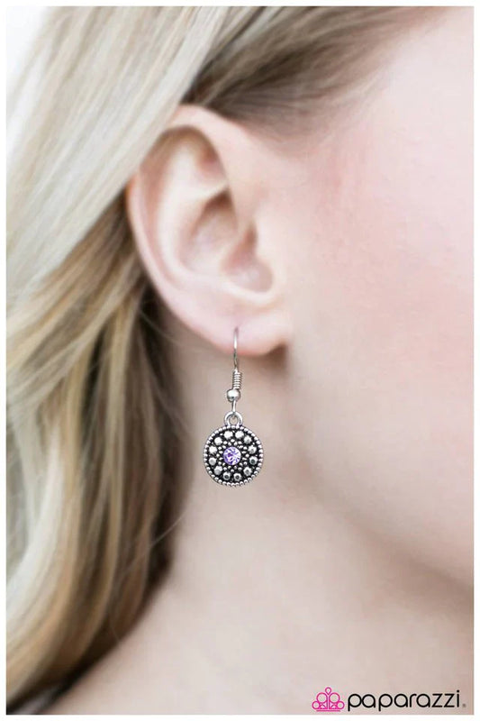 Paparazzi Earring ~ A Simpler Time - Purple