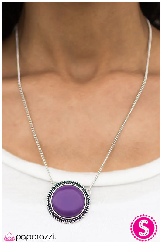 Paparazzi Necklace ~ Whats Poppin? - Purple