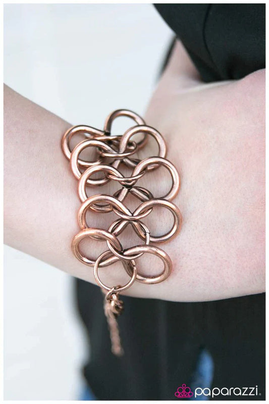 Paparazzi Bracelet ~ Go Figure - Copper