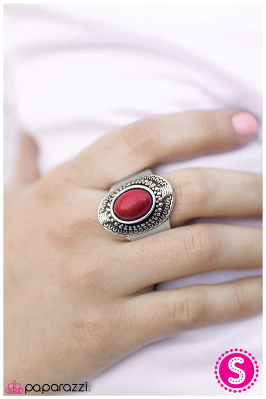 Paparazzi Ring ~ Natural Selection - Red