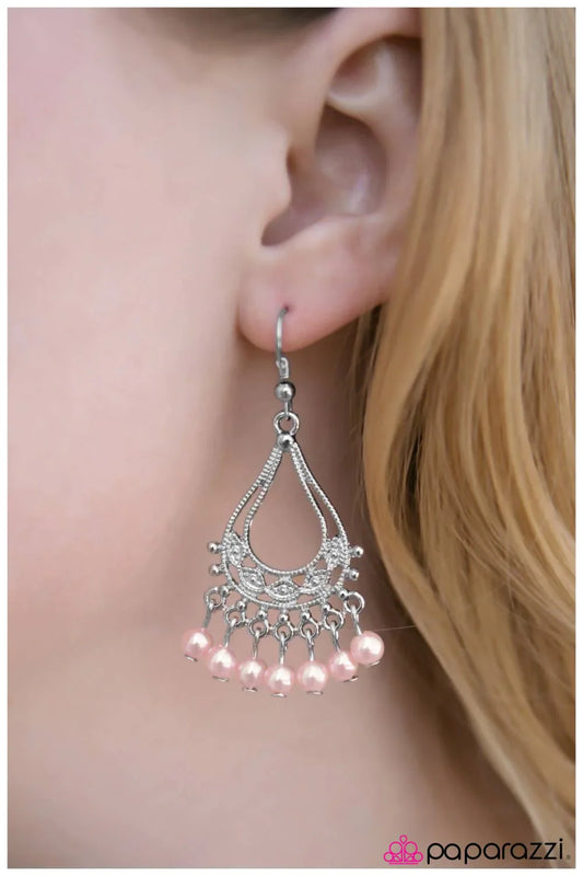 Paparazzi Earring ~ Ladies and Gentlemen... - Pink