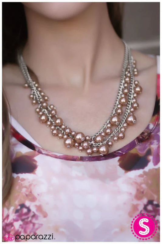 Paparazzi Necklace ~ The Grand Banquet - Brown