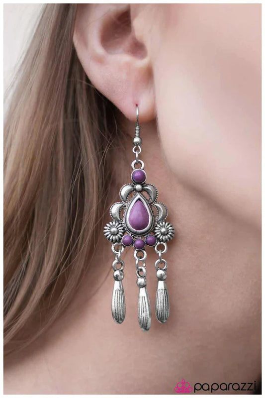 Paparazzi Earring ~ Southern Melodies - Purple