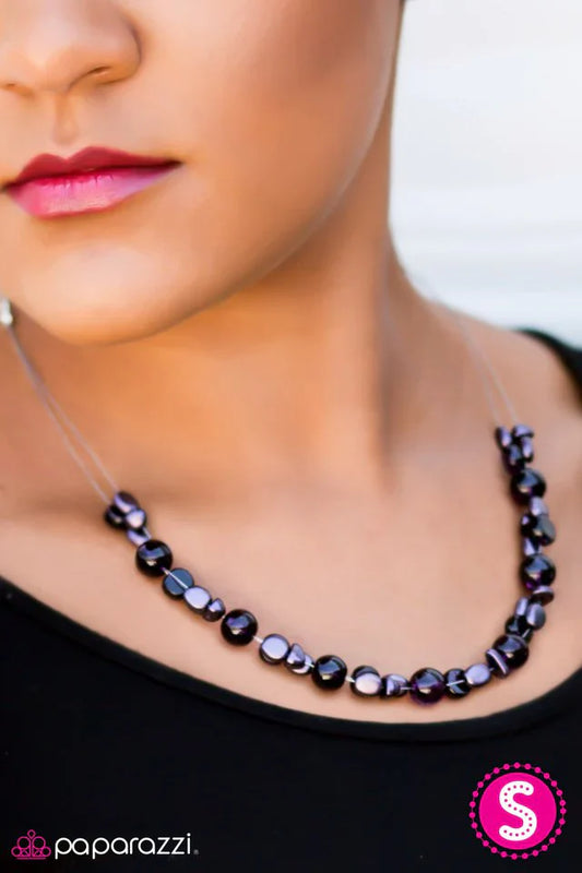 Paparazzi Necklace ~ Floating On Air - Purple