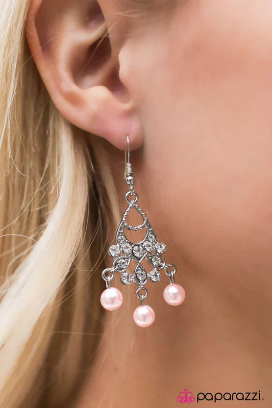 Paparazzi Earring ~ Par Excellence - Pink