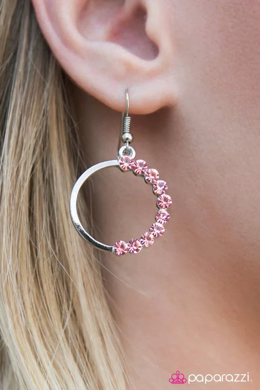 Paparazzi Earring ~ Bubbly Personality - Pink