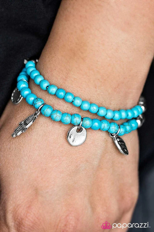 Paparazzi Bracelet ~ A Helping Hand - Blue