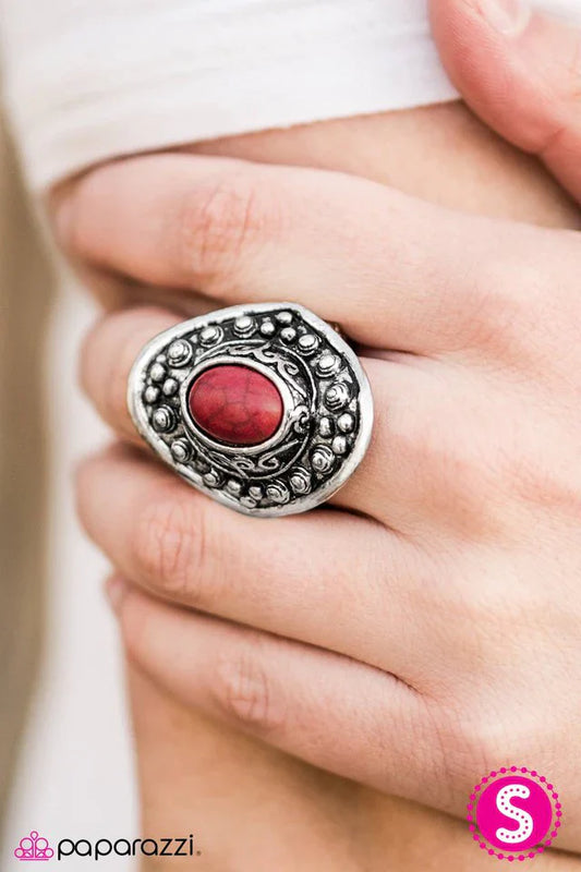 Paparazzi Ring ~ Pedal To The MEADOW - Red