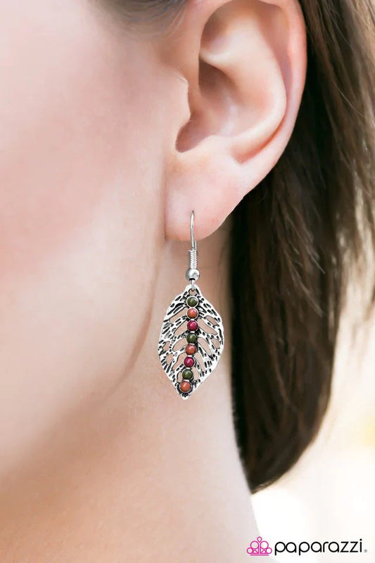 Paparazzi Earring ~ Doesnt Fall Far From The Tree - Multi