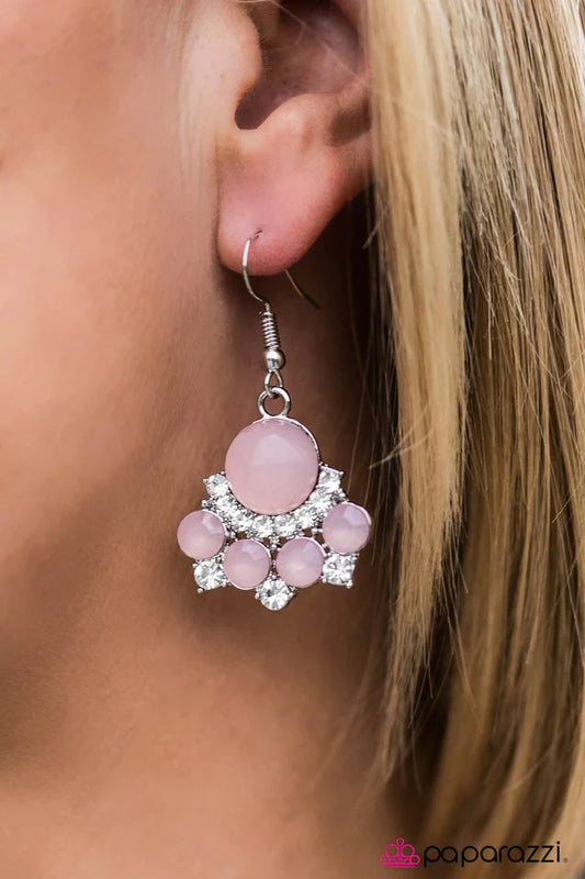Paparazzi Earring ~ TARTE It Up - Pink