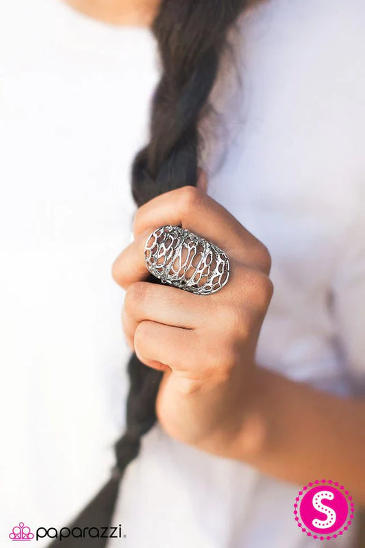 Paparazzi Ring ~ Air on the Side of Gorgeous - Silver