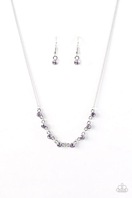 Paparazzi Necklace ~ Stay Sparkly - Purple