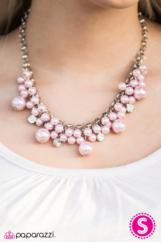 Paparazzi Necklace ~ She Said Yes - Pink