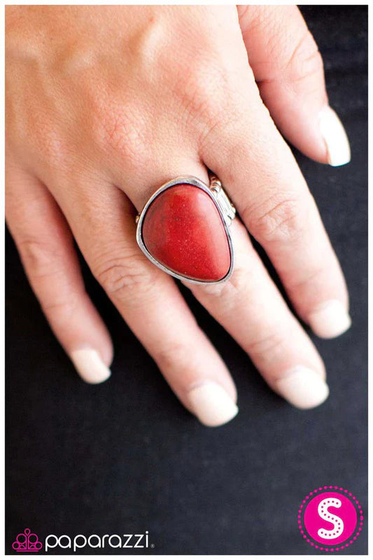 Paparazzi Ring ~ Heart of the Earth - Red