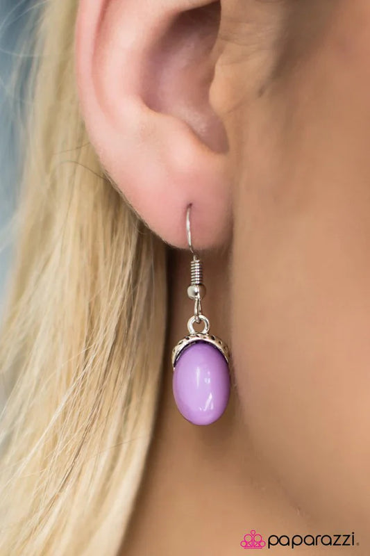 Paparazzi Earring ~ Color Scheme - Purple