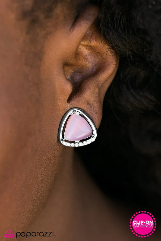 Paparazzi Earring ~ How DEW I Look? - Pink