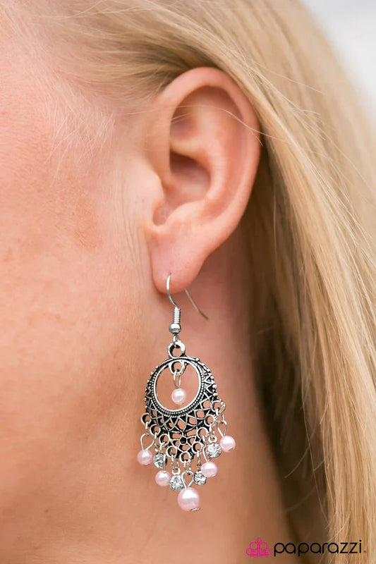 Paparazzi Earring ~ Paris After Midnight - Pink