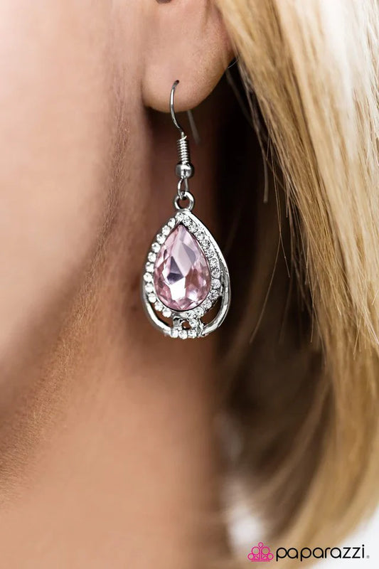 Paparazzi Earring ~ Anything Is POSH-ible! - Pink
