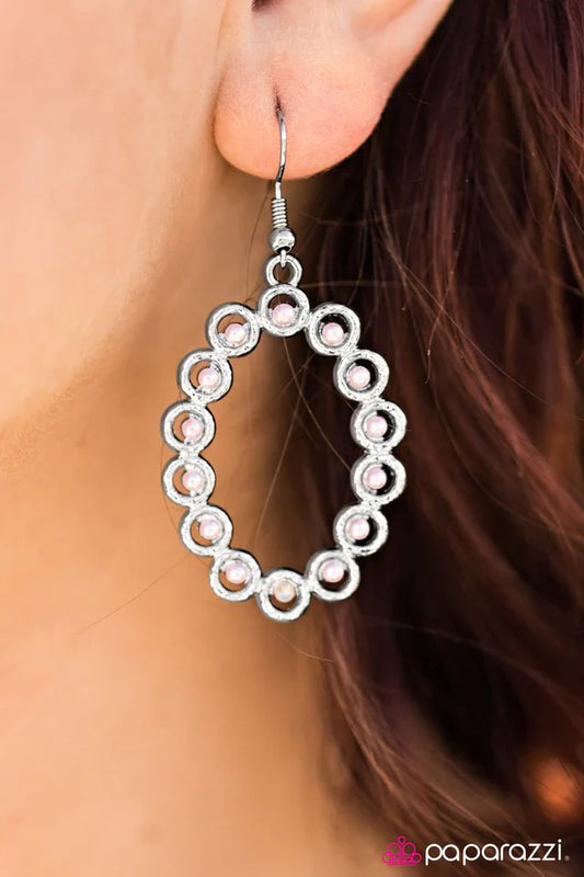 Paparazzi Earring ~ SEA You In My Dreams - Pink
