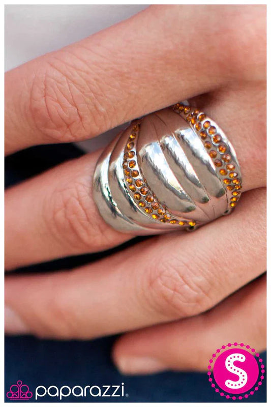 Paparazzi Ring ~ Graded on a Curve – Brown - Silver