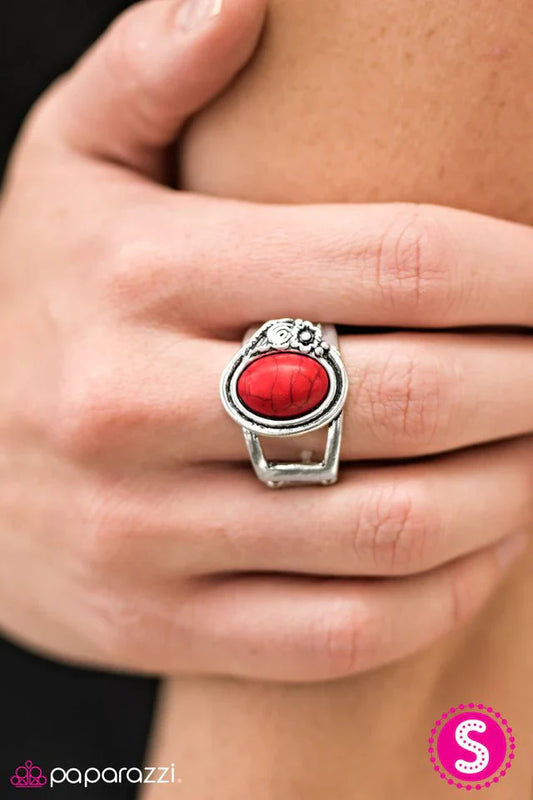 Paparazzi Ring ~ All For The WEST - Red