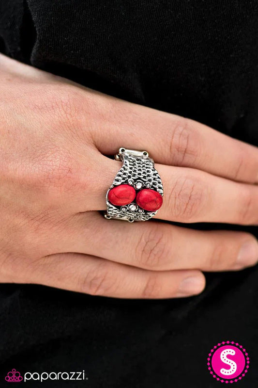 Paparazzi Ring ~ DUNES-day - Red