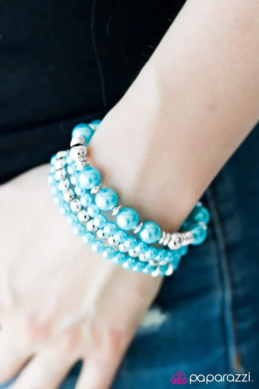 Paparazzi Bracelet ~ Party Like Gatsby - Blue