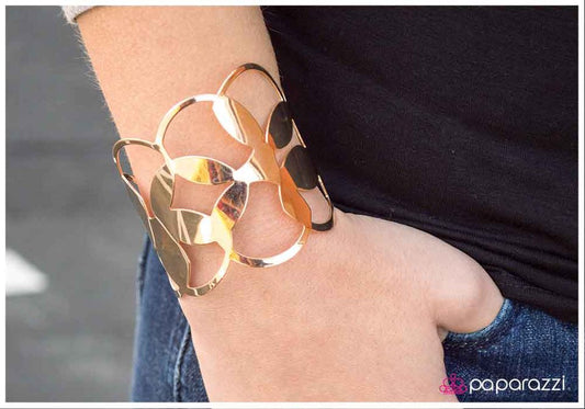 Paparazzi Bracelet ~ Fading into the Abstract - Gold