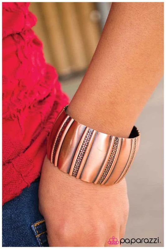 Paparazzi Bracelet ~ Thats a Cinch - Copper