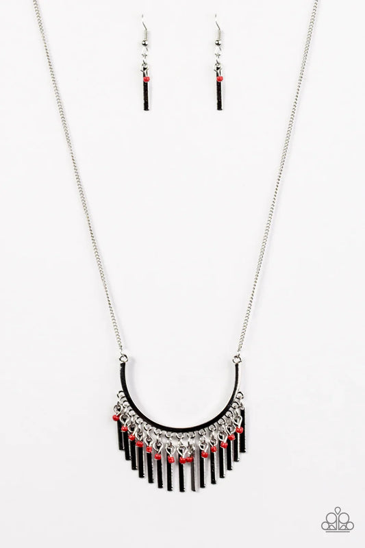 Paparazzi Necklace ~ Sonoran Sunset - Red