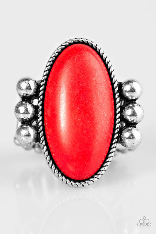 Paparazzi Ring ~ Skipping SANDSTONES - Red