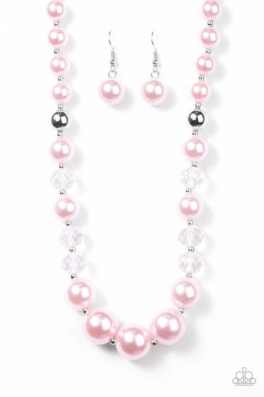 Paparazzi Necklace ~ GLAM Straight! - Pink