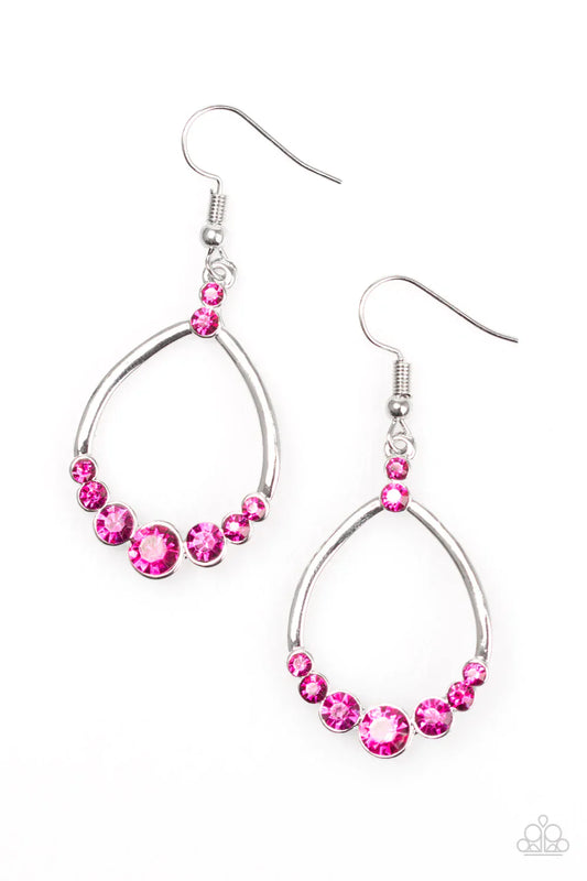 Paparazzi Earring ~ All That Glitters - Pink