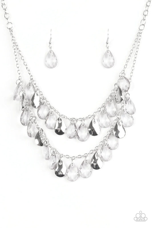 Paparazzi Necklace ~ Storm Warning - Silver
