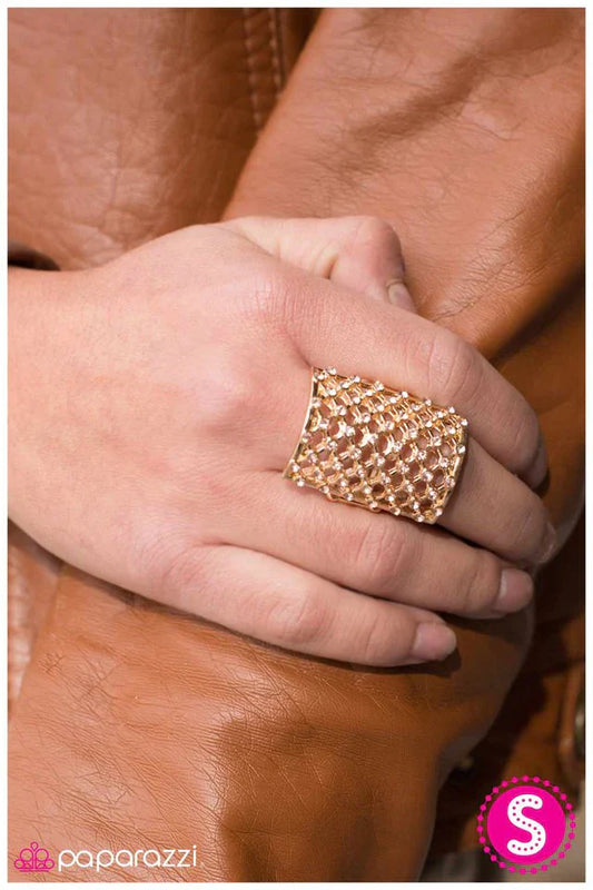 Paparazzi Ring ~ Grate Expectations - Gold