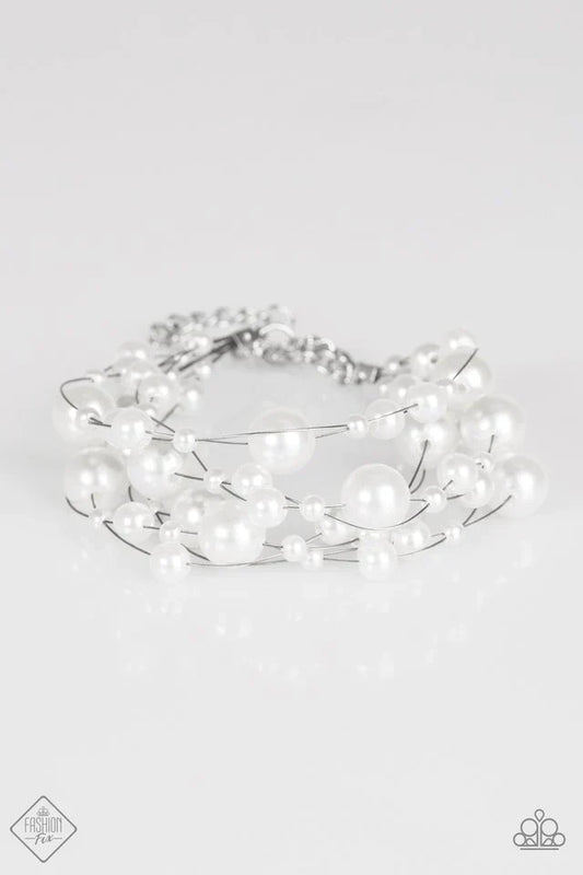 Paparazzi Bracelet ~ Fabulous Fashion - White