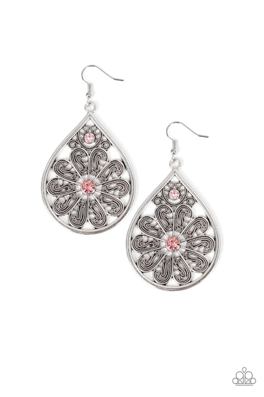 Paparazzi Earring ~ Whimsy Dreams - Pink