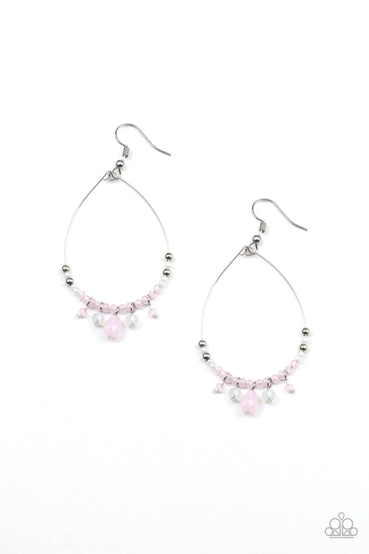 Paparazzi Earring ~ Exquisitely Ethereal - Pink