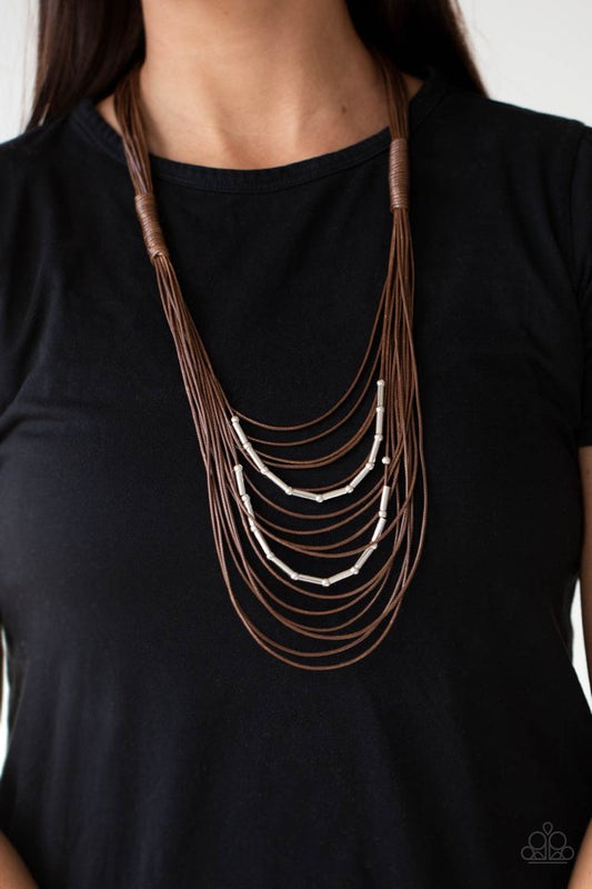 Nice CORD-ination - Brown - Paparazzi Necklace Image