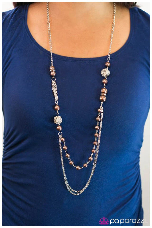 Paparazzi Necklace ~ Well Spent - Brown