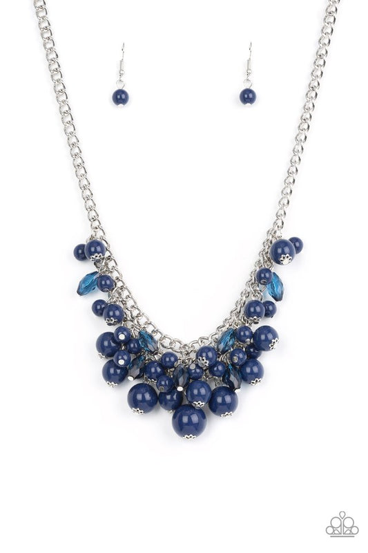 Broadway Bustle - Blue - Paparazzi Necklace Image
