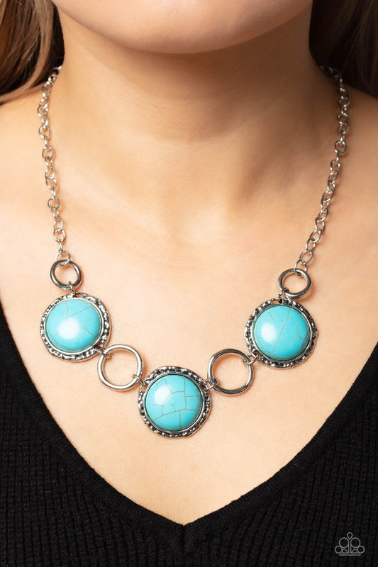 Saharan Scope - Blue - Paparazzi Necklace Image