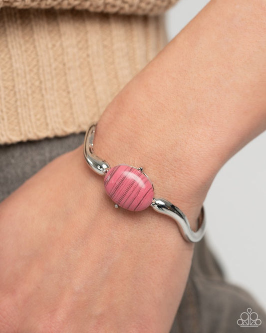 Striped Sensation - Pink - Paparazzi Bracelet Image