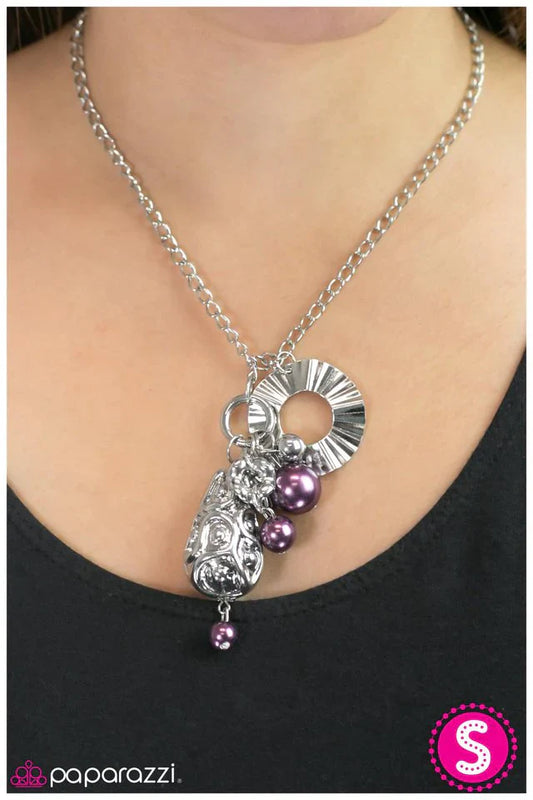 Paparazzi Necklace ~ All In Good Cheer - Purple