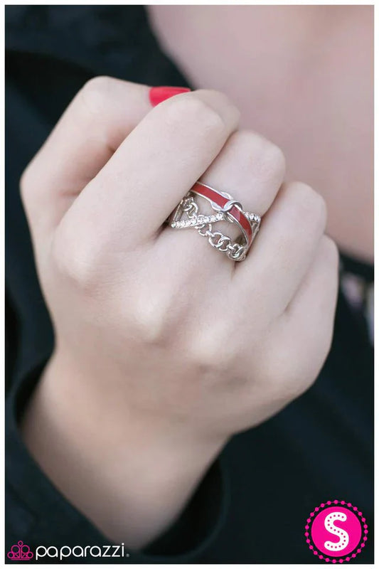 Paparazzi Ring ~ The Color Guard - Red