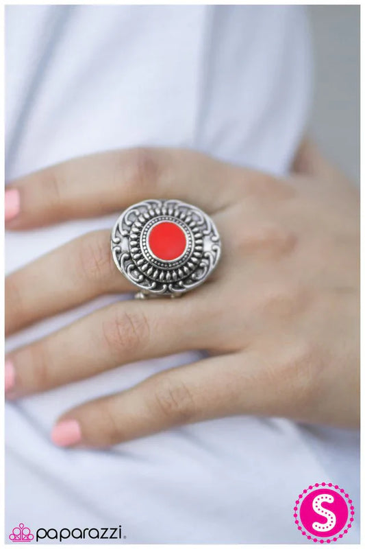 Paparazzi Ring ~ Just Smile and Wave - Red