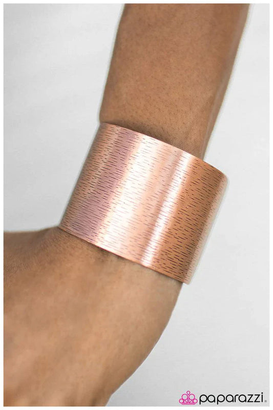 Paparazzi Bracelet ~ Brush It Off - Copper