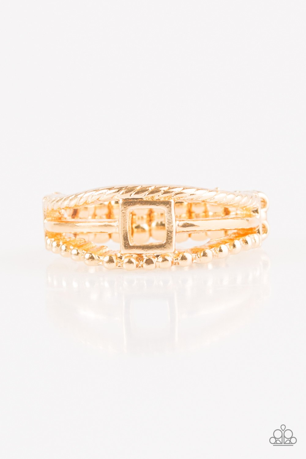 Paparazzi Ring ~ A Square Deal - Gold